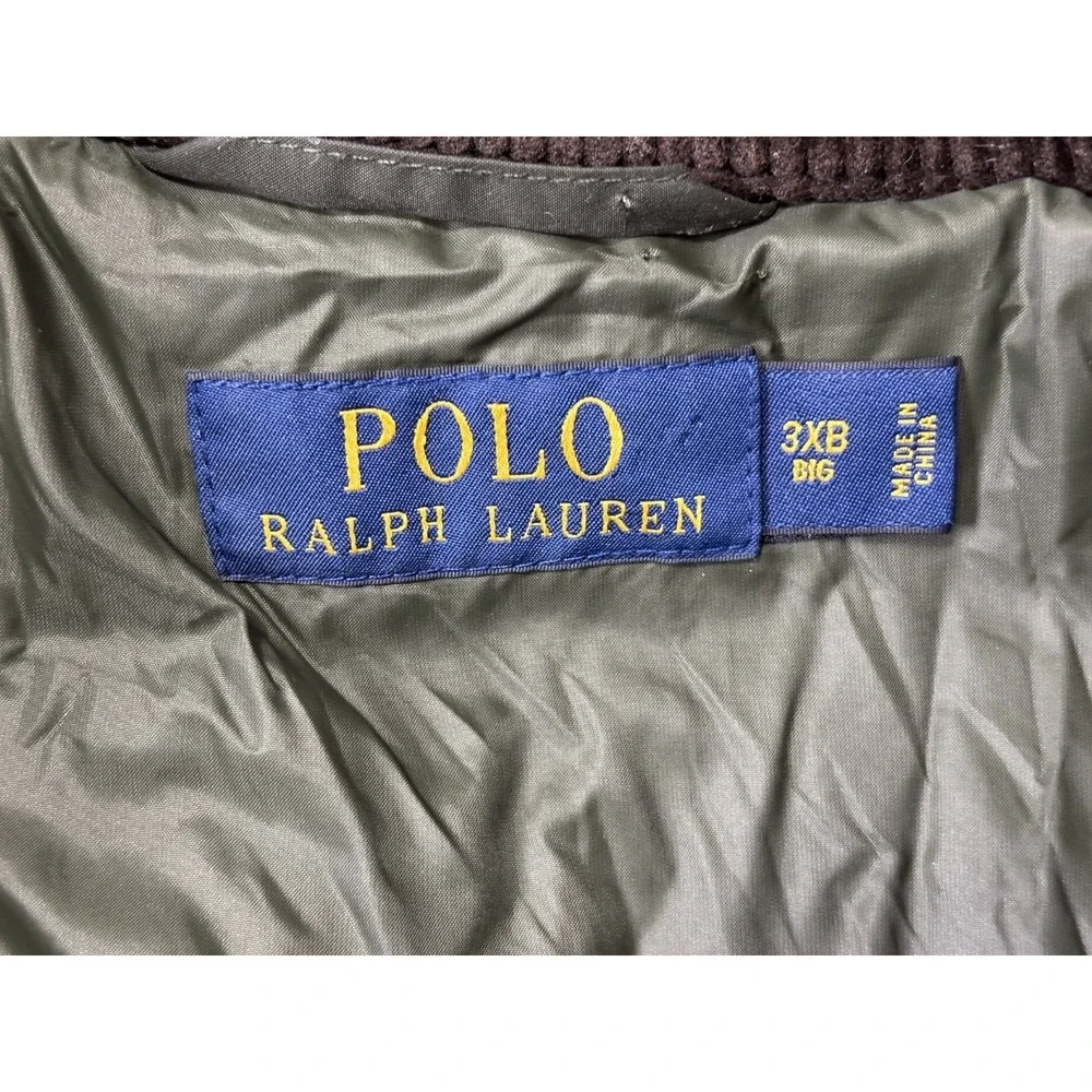 Polo‎ Ralph Lauren Quilted Hunting Jacket Olive Field Coat Heritage 3XB